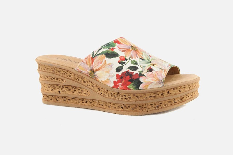 Women Gabor | Gabor - Lisboa Flowers Sandals On Labotte