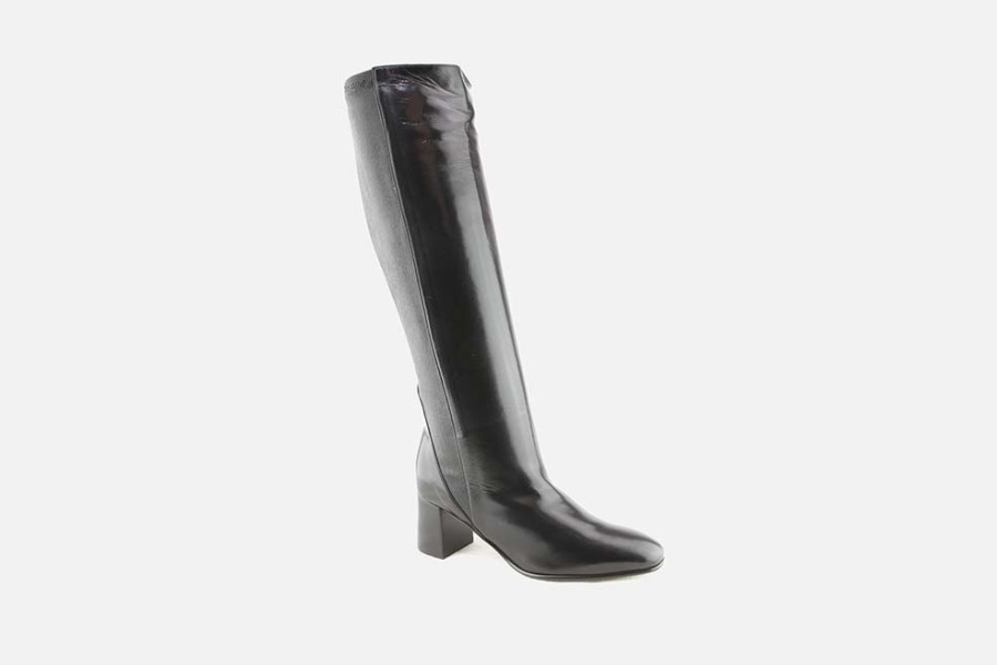 Women Lorenzo Masiero | Lorenzo Masiero - Lausanne Lisse Noir Boots On Labotte