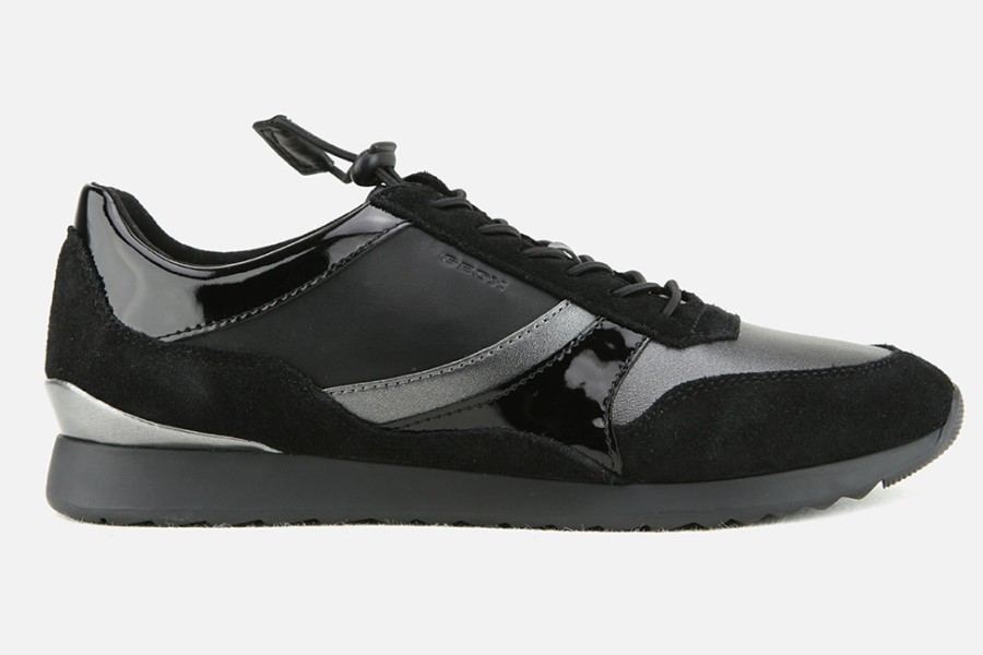 Women Geox | Geox - Deynna Black Sneakers On Labotte