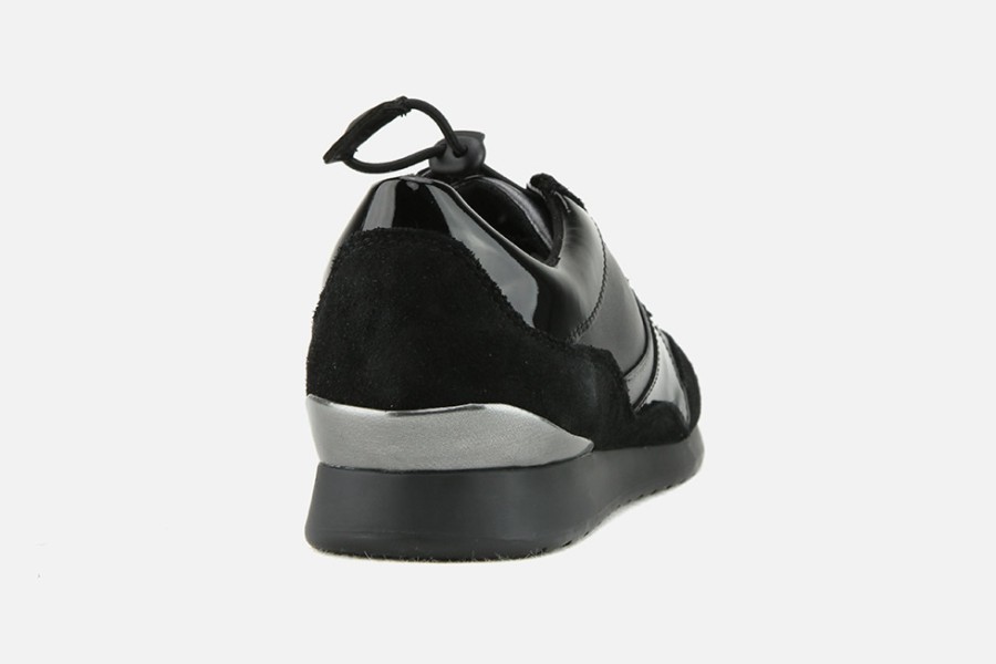 Women Geox | Geox - Deynna Black Sneakers On Labotte