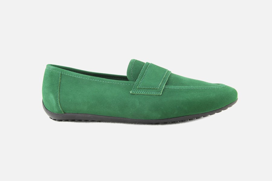 Women Arche | Arche - Fannhy Green Loafers On Labotte