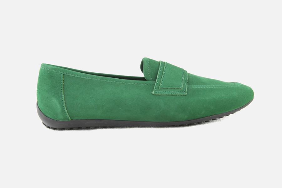 Women Arche | Arche - Fannhy Green Loafers On Labotte
