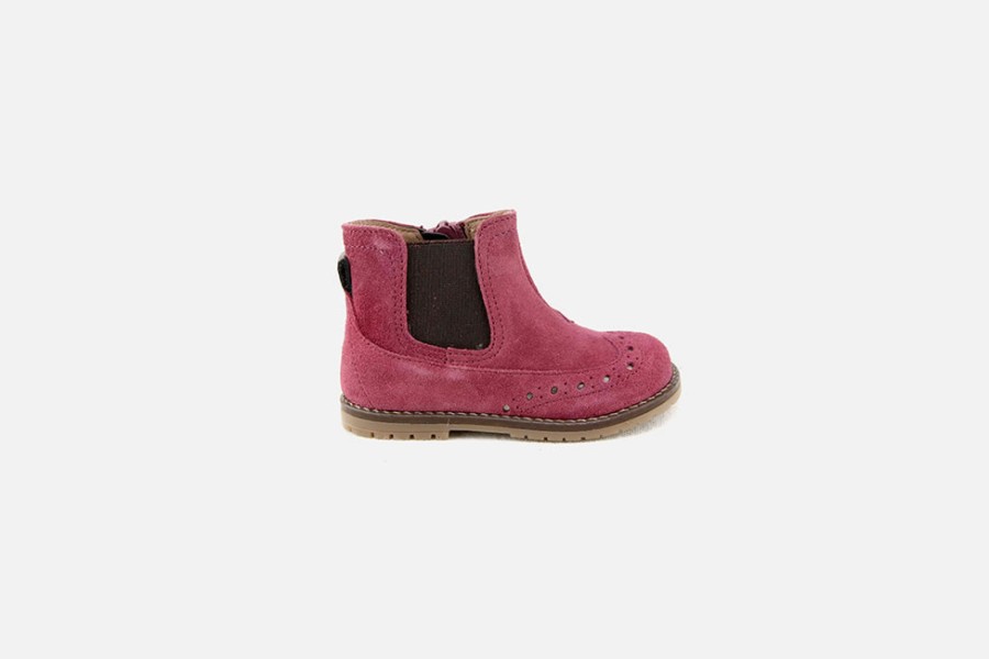 Girls Romagnoli | Romagnoli - Karelia Fuxia Ankle Boots On Labotte