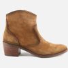 Women Akula | Akula - Abaca Cognac Vintage Ankle Boots On Labotte