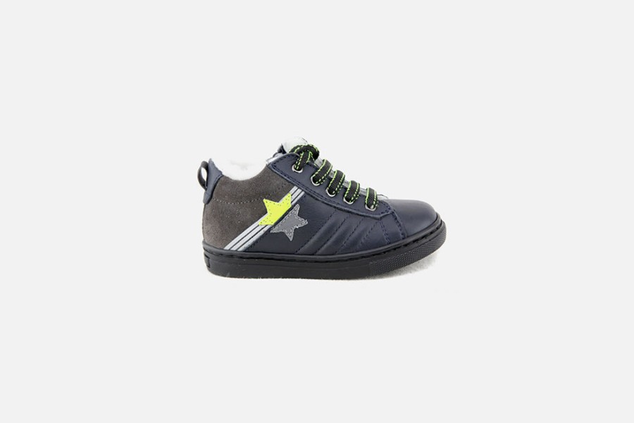 Boys Romagnoli | Romagnoli - Aldebert Blue Lace-Up Boots On Labotte
