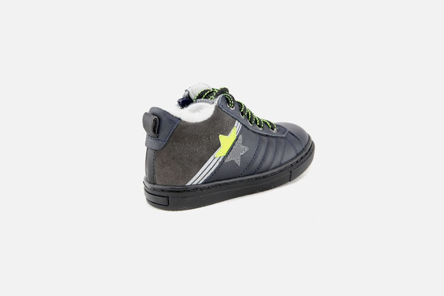 Boys Romagnoli | Romagnoli - Aldebert Blue Lace-Up Boots On Labotte