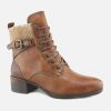 Women Pikolinos | Pikolinos - Malaga Brandy Lace-Up Boots On Labotte