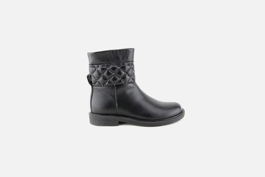 Girls Romagnoli | Romagnoli - Coralie Noir Ankle Boots On Labotte