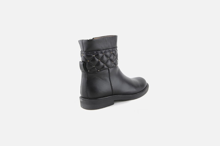 Girls Romagnoli | Romagnoli - Coralie Noir Ankle Boots On Labotte