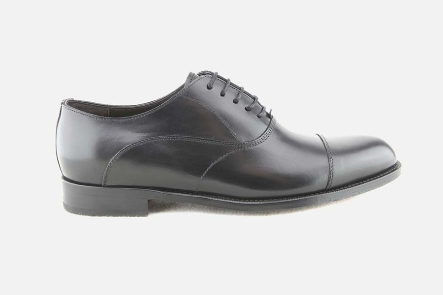 Men Calpierre | Calpierre - Raspail Lisse Noir Oxfords On Labotte
