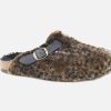 Women Bosabo | Bosabo - Bosabo Leopard Fur Clogs On Labotte