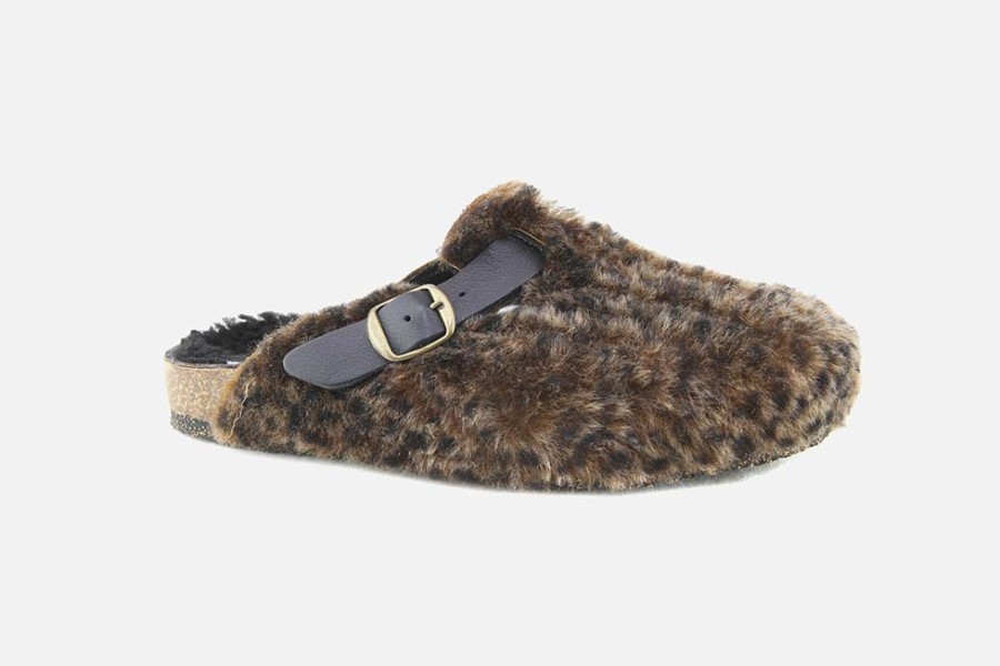 Women Bosabo | Bosabo - Bosabo Leopard Fur Clogs On Labotte