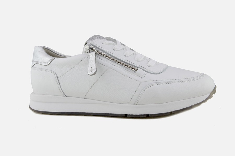 Women Paul Green | Paul Green - Passenger White Sneakers On Labotte