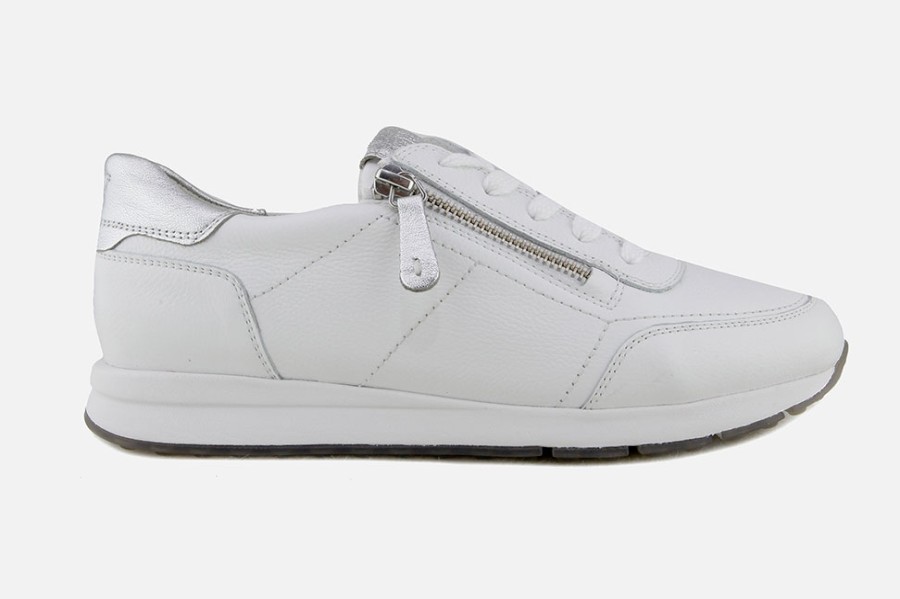 Women Paul Green | Paul Green - Passenger White Sneakers On Labotte