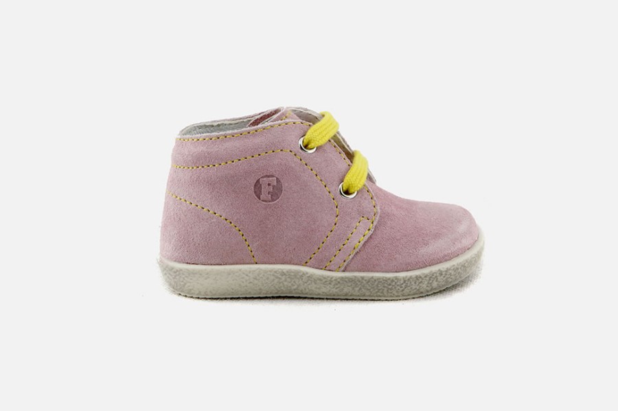 Girls Falcotto | Falcotto - Pilote Rosa Sun Lace-Up Boots On Labotte