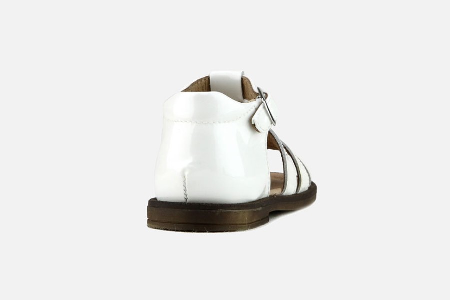 Girls Romagnoli | Romagnoli - Adele Blanc Sandals On Labotte