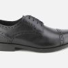 Men Geox | Geox - Hilstone Black Derbies On Labotte