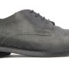 Men Base London | Base London - Benno Grey Derbies On Labotte