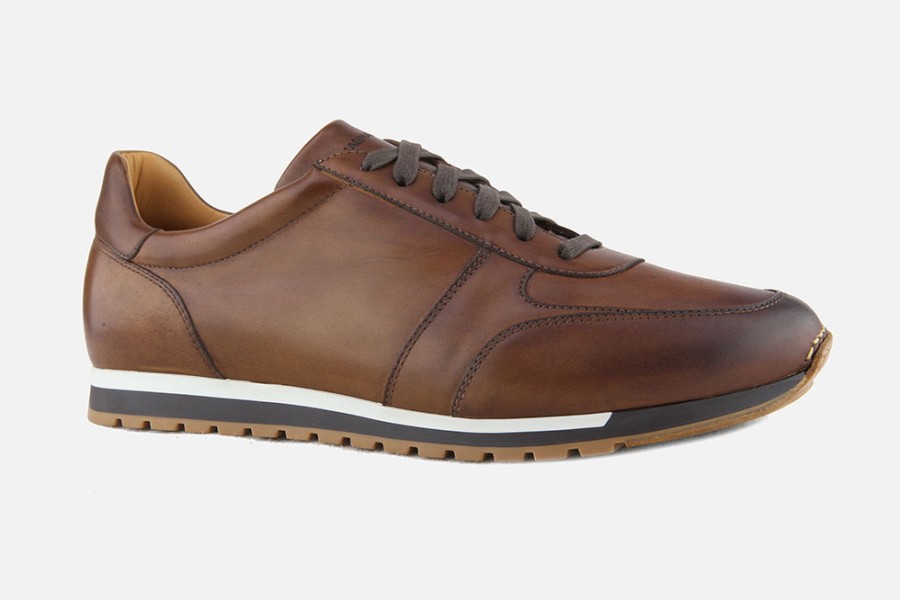 Men Magnanni | Magnanni - Reeves Brown Antic Sneakers On Labotte