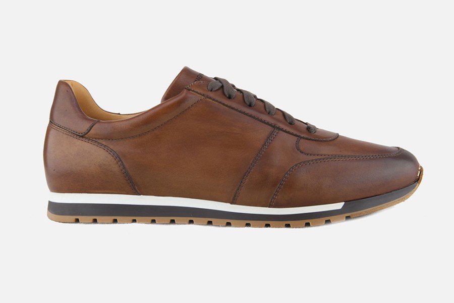 Men Magnanni | Magnanni - Reeves Brown Antic Sneakers On Labotte