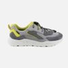 Boys Superfit | Superfit - Thunder 2 Grey Yellow Lace-Up Shoes On Labotte