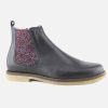 Girls Acebos | Acebos - Azalee Navy Multi Ankle Boots On Labotte