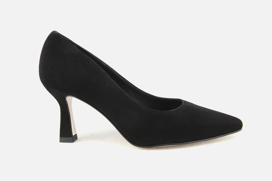 Women Pedro Miralles | Pedro Miralles - Fanny Daim Noir Pumps On Labotte