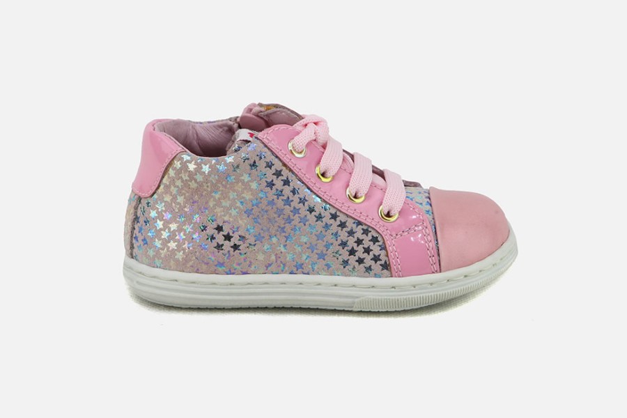 Girls Romagnoli | Romagnoli - Colombe Star Rose Lace-Up Boots On Labotte