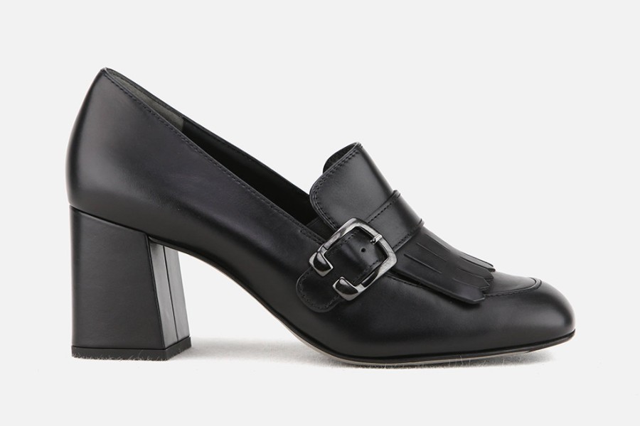 Women Paul Green | Paul Green - Paradis Noir Loafers On Labotte