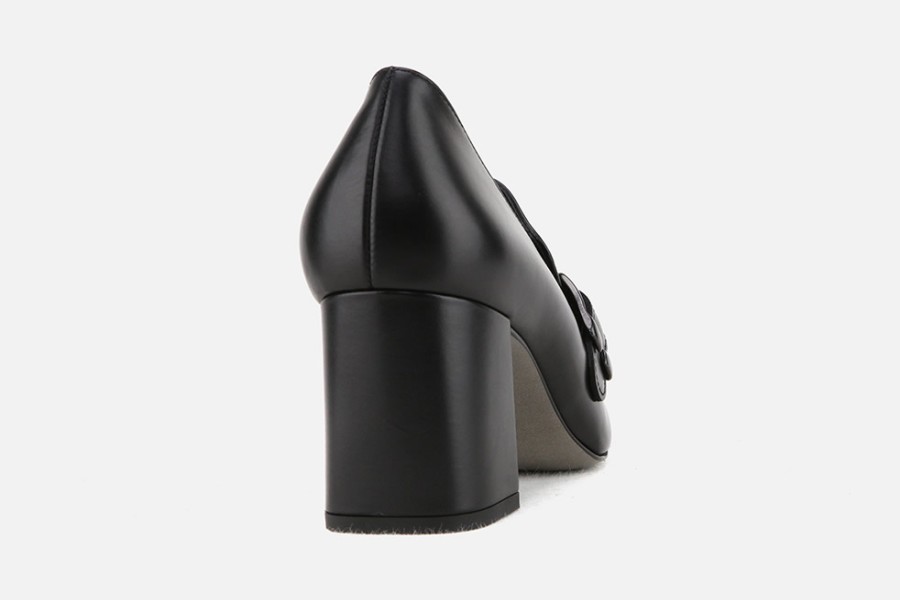 Women Paul Green | Paul Green - Paradis Noir Loafers On Labotte