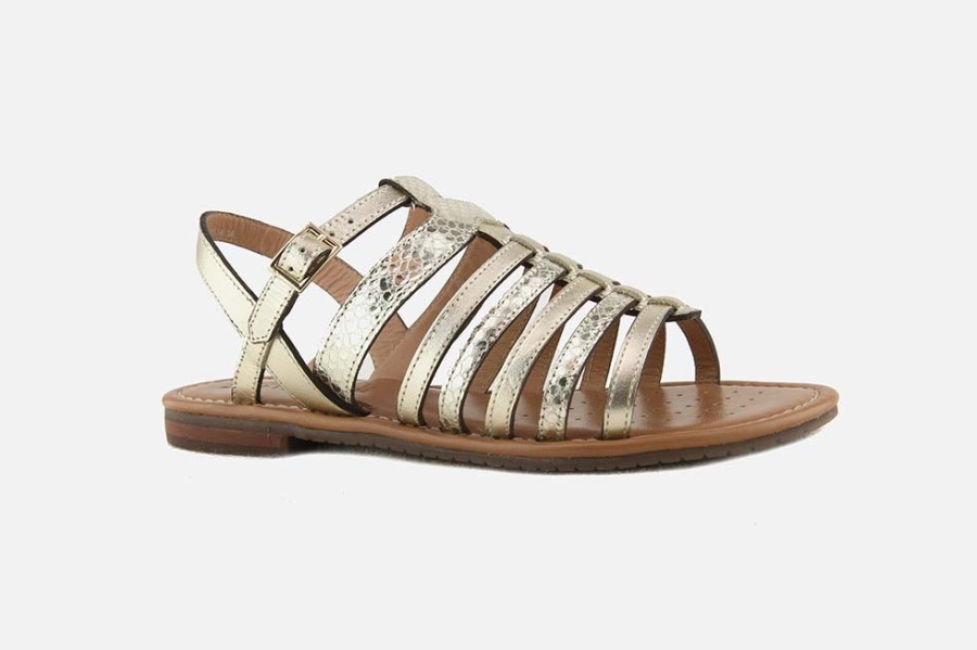 Women Geox | Geox - Sozy S Metallic Sandals On Labotte