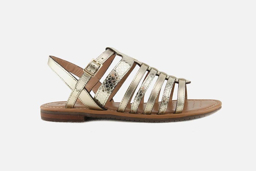 Women Geox | Geox - Sozy S Metallic Sandals On Labotte