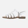 Girls Bellamy | Bellamy - Tropical Blanc Sandals On Labotte