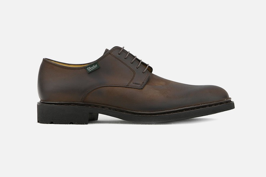 Men Paraboot | Paraboot - Frenaye Nub Marron Derbies On Labotte