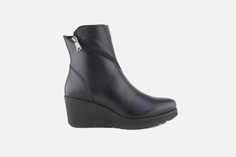 Women Paula Urban | Paula Urban - Monestier Noir Ankle Boots On Labotte