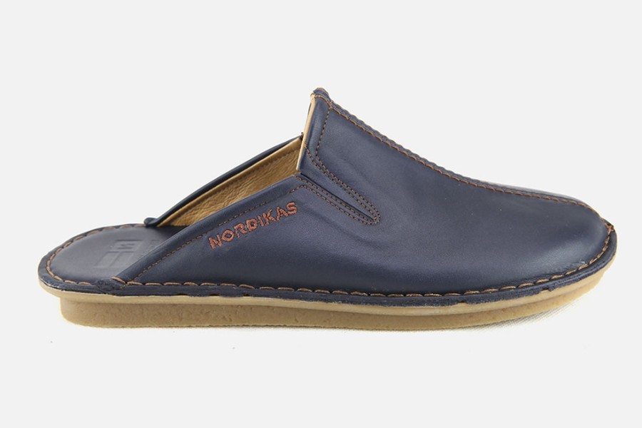 Men Nordikas | Nordikas - Tres Bien Bleu Low Slippers On Labotte