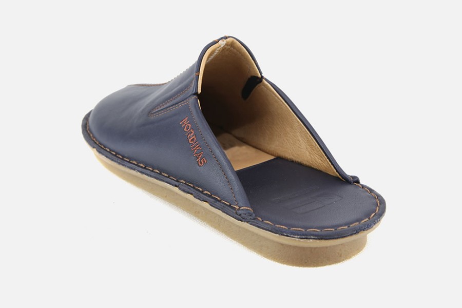 Men Nordikas | Nordikas - Tres Bien Bleu Low Slippers On Labotte