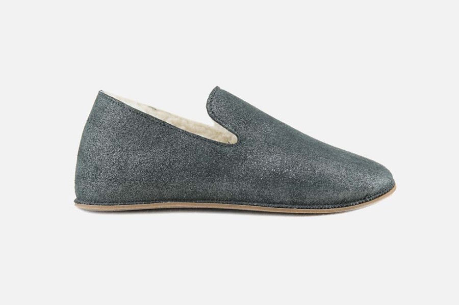 Women Bosabo | Bosabo - Bosabo Slipper Green Glitter Low Slippers On Labotte