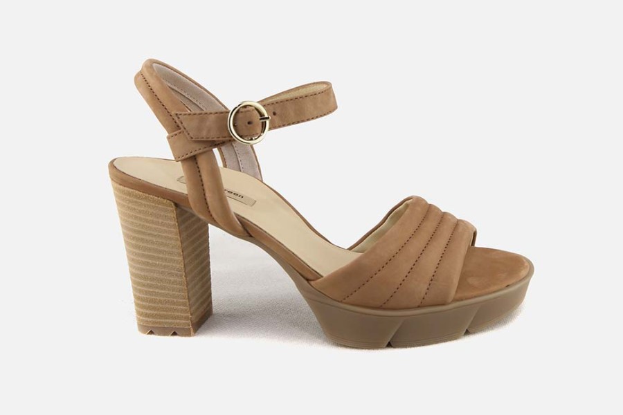 Women Paul Green | Paul Green - Parasol Caramel Sandals On Labotte