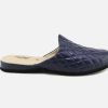 Women Heller | Heller - Voyageuse Bleu Low Slippers On Labotte