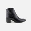 Women Xsa | Xsa - Europa Lisse Noir Ankle Boots On Labotte