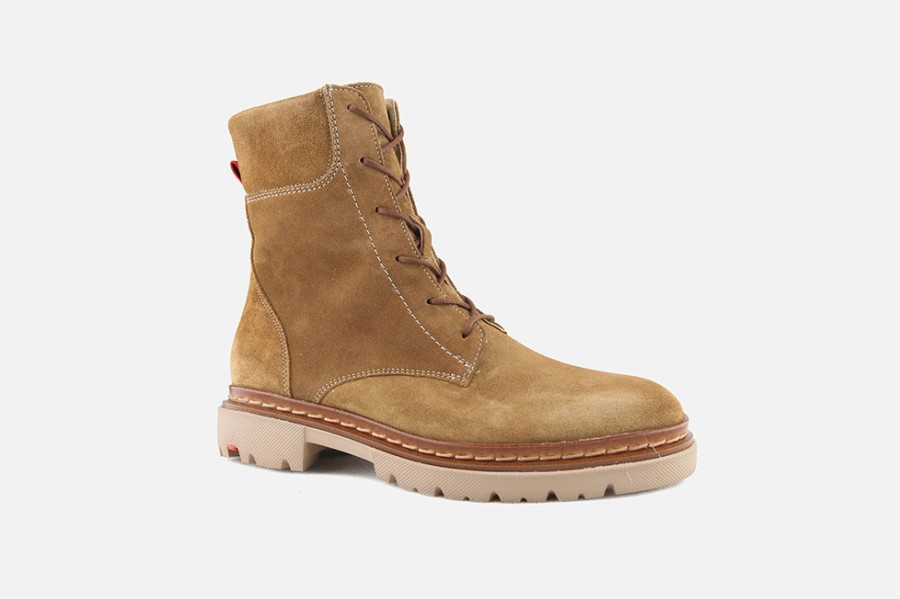 Women LLOYD | Lloyd - Georgia Pecan Lace-Up Boots On Labotte