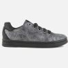 Girls Geox | Geox - Dj Rock Lace Dark Silver Lace-Up Shoes On Labotte