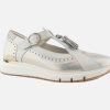 Women Dorking | Dorking - Caracas Glitter Silver Sneakers On Labotte