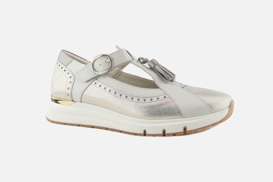 Women Dorking | Dorking - Caracas Glitter Silver Sneakers On Labotte