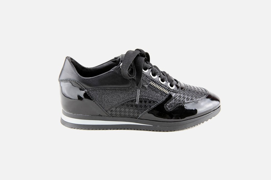 Women DLSport | Dlsport - Dinard Lack Black Sneakers On Labotte
