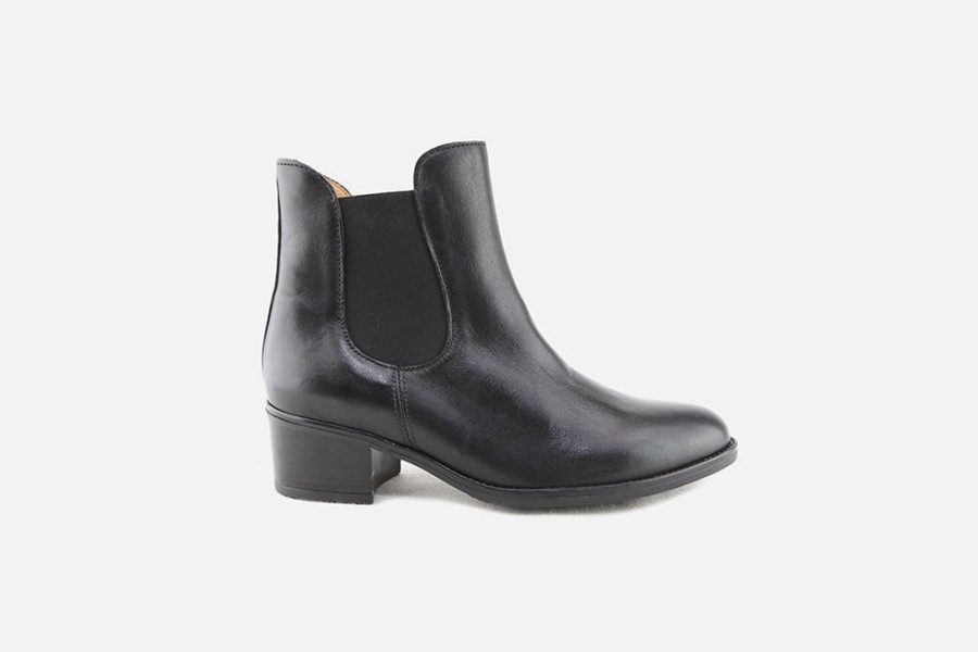 Women Gabor | Gabor - Helios Noir Ankle Boots On Labotte