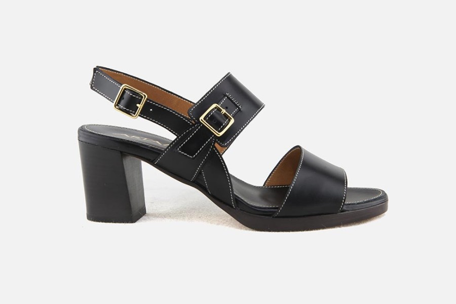Women Artami | Artami - Odell Noir Sandals On Labotte