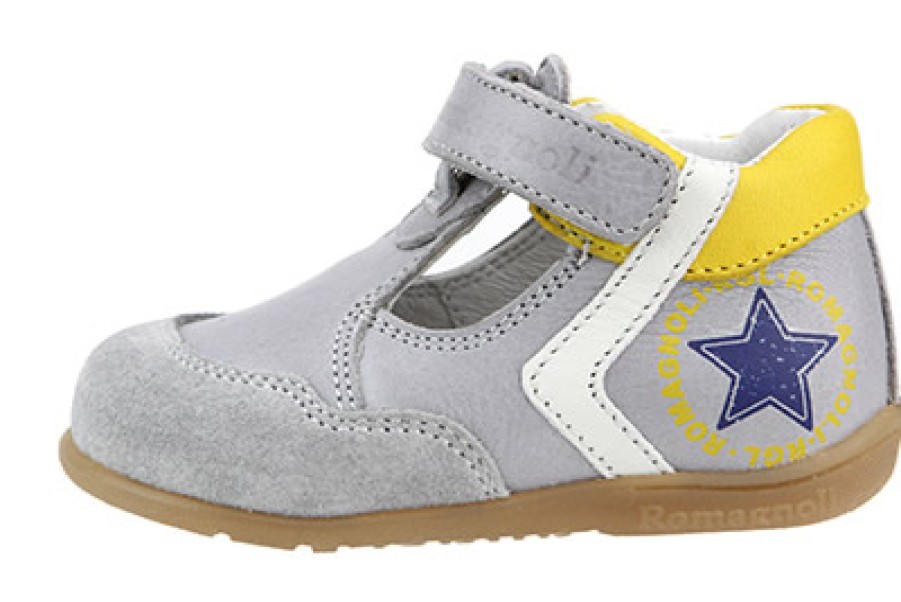 Boys Romagnoli | Romagnoli - Mikky Gris Sandals On Labotte