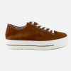 Women Paul Green | Paul Green - Pick Up Cognac Sneakers On Labotte